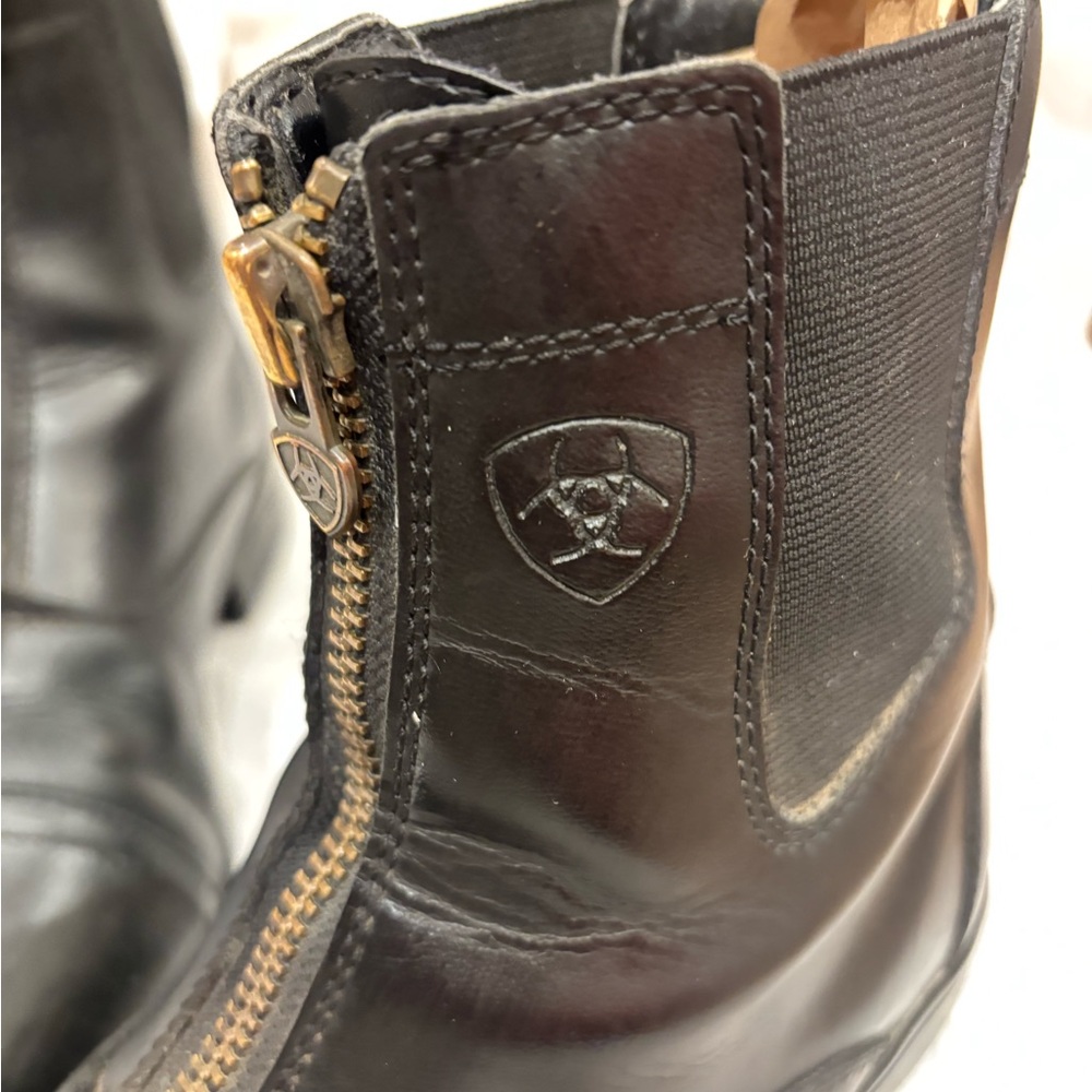 Ariat Women's Black Scout Zip Paddock Boots Greta for lessons, English shows - Picture 4 of 7